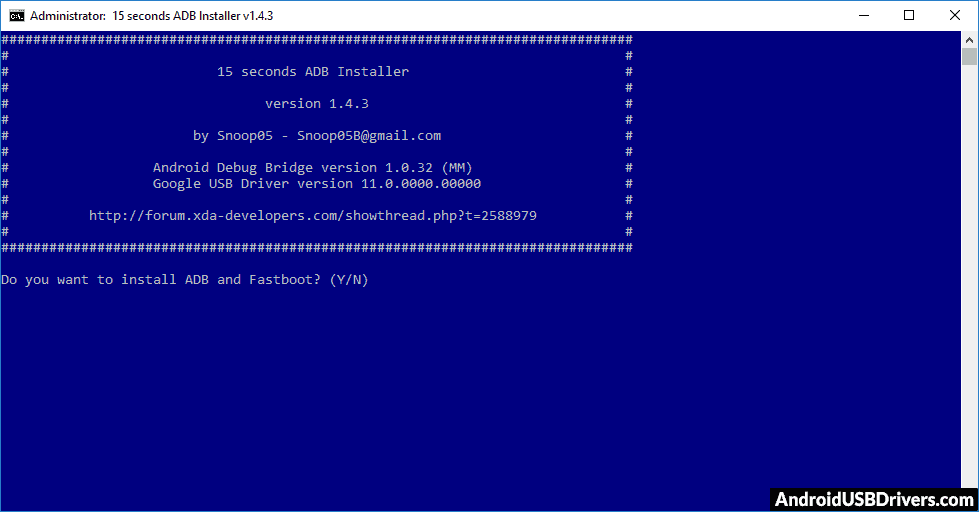 ADB and Fastboot installer - BLU Energy X USB Drivers