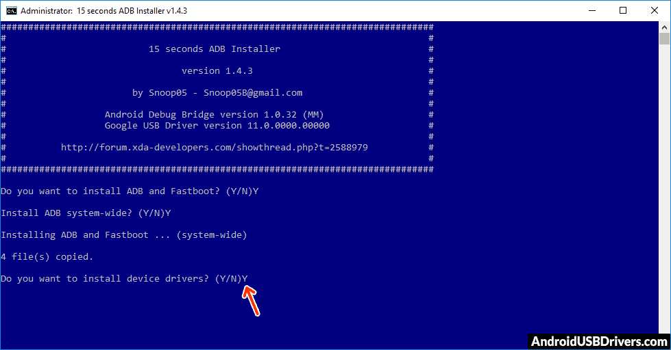 ADB install device drivers - Asanzo S5 USB Drivers