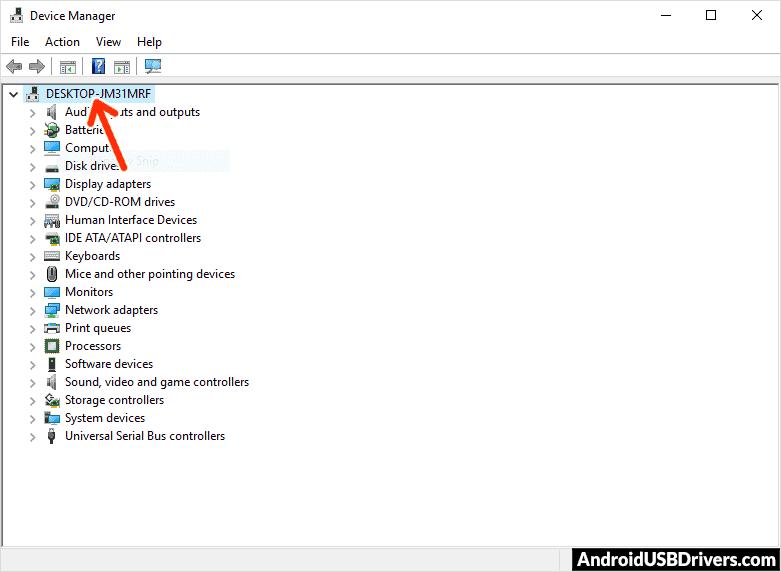 Device Manager Computer Name - BLU Dash L2 USB Drivers