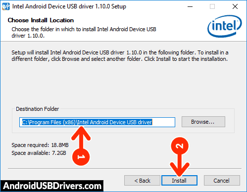 Intel Android USB Drivers Install Location - Asus Zenfone 5 T00J USB Drivers