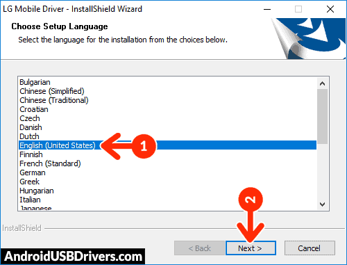 LG Mobile Support Tool Select Language - LG Splendor US730 USB Drivers